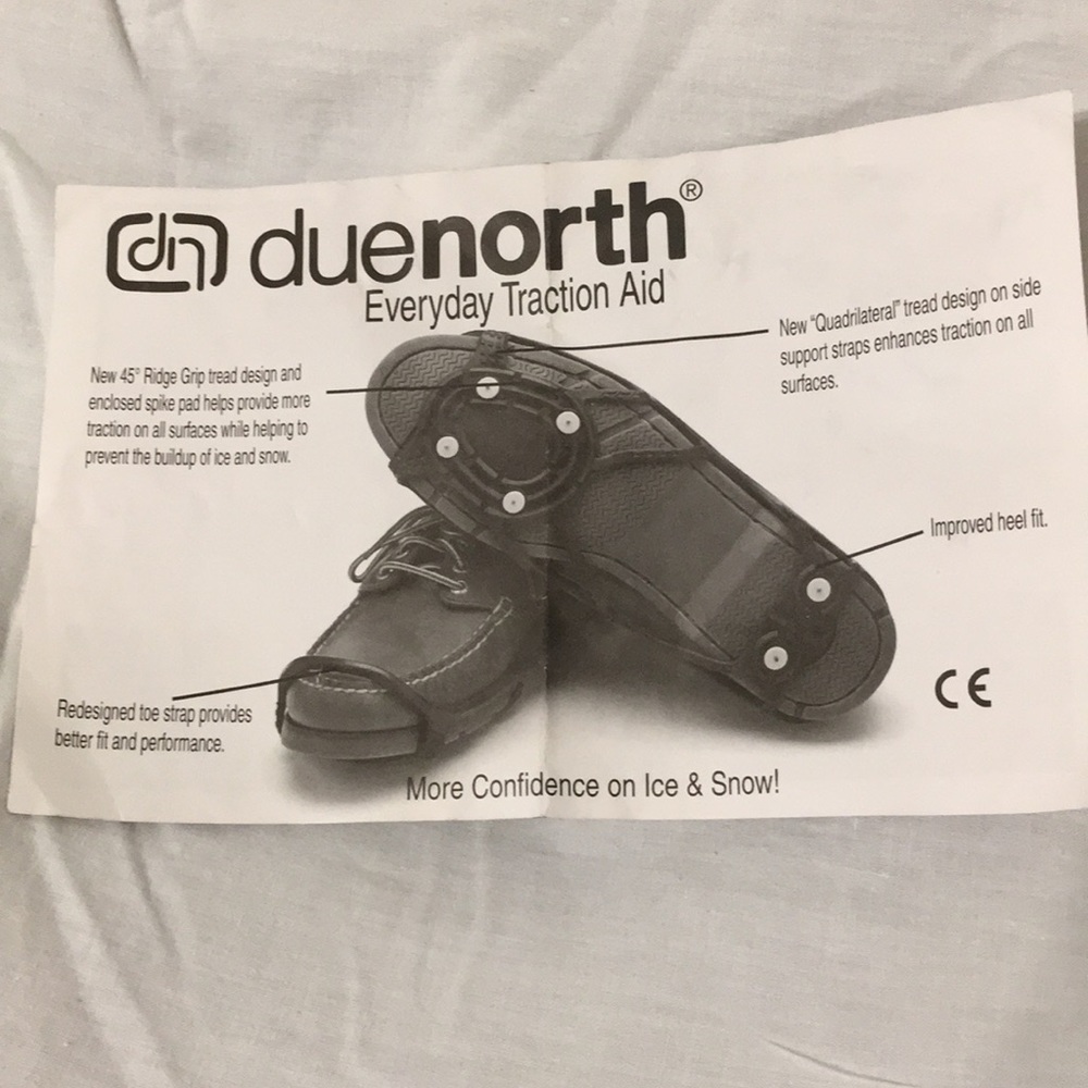 DUE NORTH SNOW AND ICE CLEATS NWOT